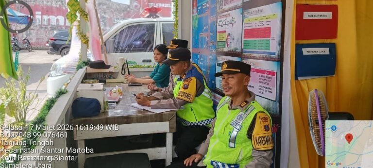 Pastikan Kesiapan Personil, Pamatwil Polres Pematang Siantar Cek di Pos Pam 1 Sigagak