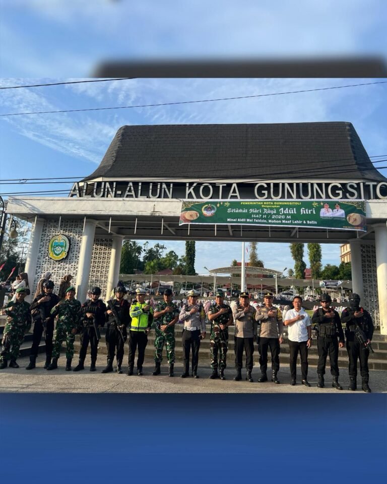 Operasi Ketupat Toba 2026, Brimob Sumut Amankan Sholat Idul Fitri di Kota Sibolga dengan Humanis Dan Profesional