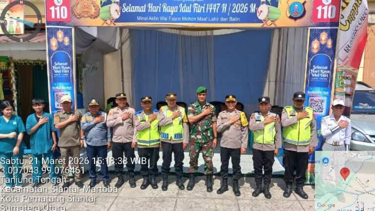 Pamatwil Polres Pematang Siantar Cek Pos Pam 1 Sigagak