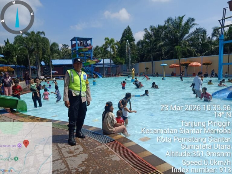 Polsek Siantar Martoba Tingkatkan Patroli Dan Monitoring Objek Wisata Selama Libur Idul Fitri 1447 H