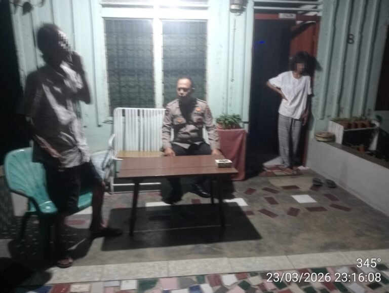 Tindak Lanjuti Laporan Call Center 110, Polsek Siantar Selatan Respon Cepat Cek TKP Dugaan KDRT