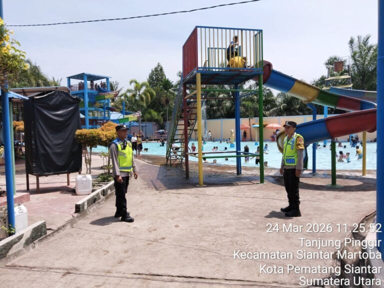 Berikan Rasa Aman Polsek Siantar Martoba Hadir di Objek Wisata