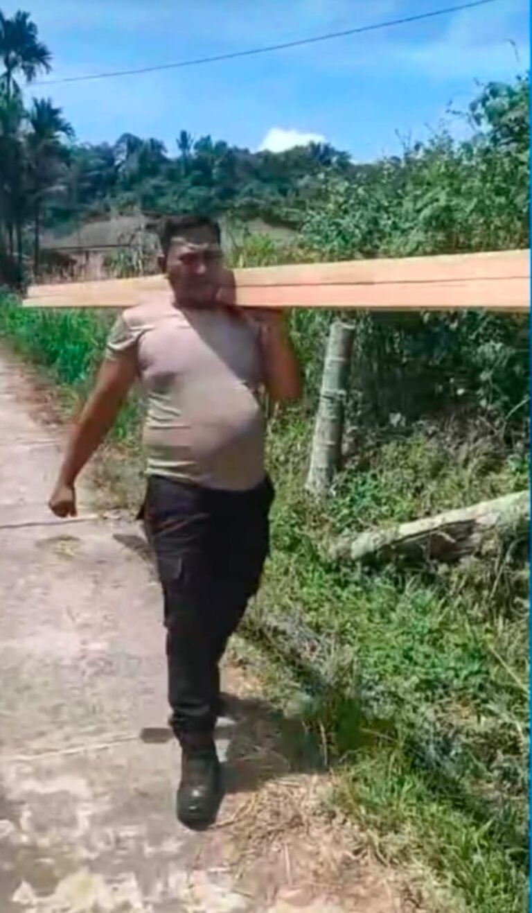 Dukung Akses Warga, Polresta Deli Serdang Laksanakan Renovasi Jembatan Presisi Merah Putih Kuala Sabah