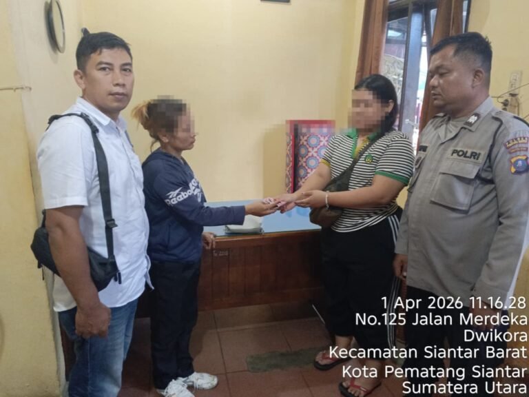 Polsek Siantar Barat Respon Cepat Mediasi Dugaan Pencurian di Pasar Horas
