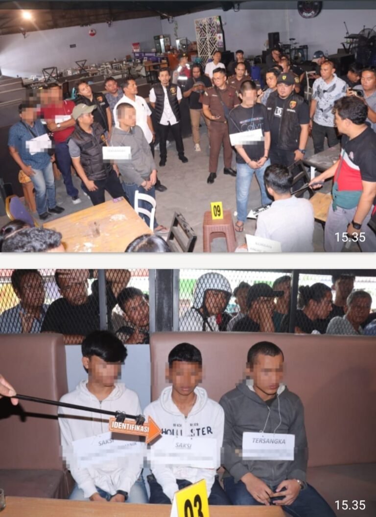 Peragakan 10 Adegan, Polres Pematang Siantar Rekontruksi Kasus Pembunuhan di Cafe Lotta