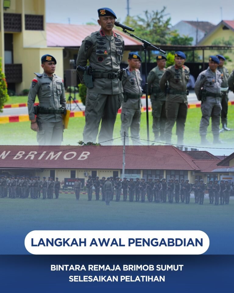 Langkah Awal Pengabdian, Bintara Remaja Brimob Sumut Selesaikan Pelatihan