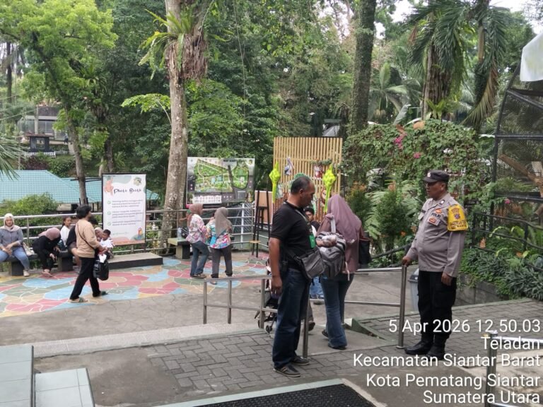 Berikan Rasa Aman, Bhabinkamtibmas Polsek Siantar Barat Patroli Objek Vital