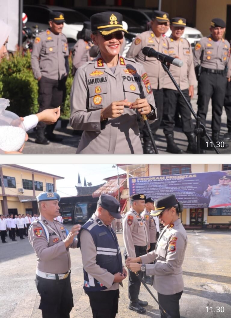 Kapolres Pematang Siantar Bagikan Kaporlap Kepada Personil, Pelaksanaan Apel Jam