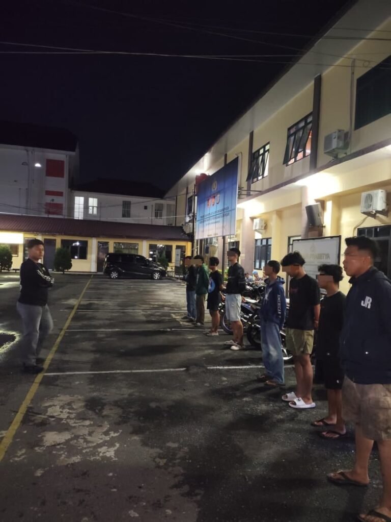 Polres Pematang Siantar Patroli, Enam Sepeda Motor Knalpot Brong Diamankan