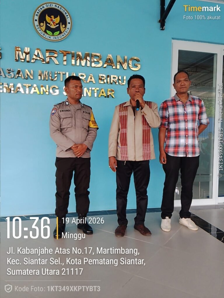 Polsek Siantar Selatan Hadiri Pembukaan SPPG Martimbang di Kelurahan Kristen