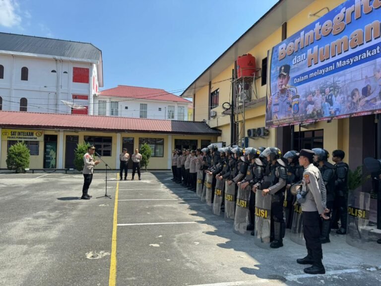 Polres Pematang Siantar Laksanakan Latihan Dalmas Hadapi Unjukrasa