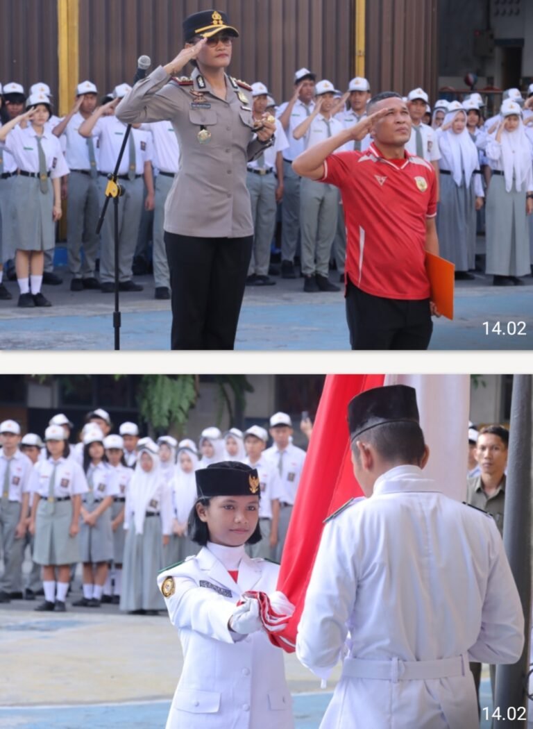 Kapolres Pematang Siantar Pembina Upacara Bendera di SMA Sultan Agung, Jauhi Narkoba
