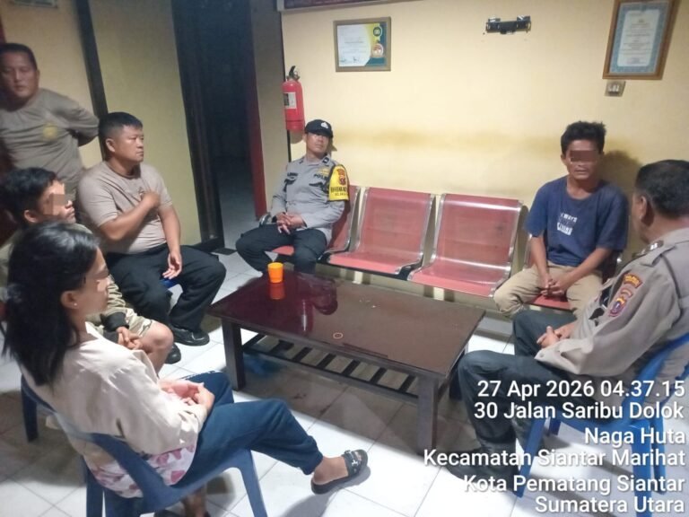 Polres Pematang Siantar Cek TKP Laporan Dugaan Pengerusakkan Rumah Warga di Jalan Farel Pasaribu