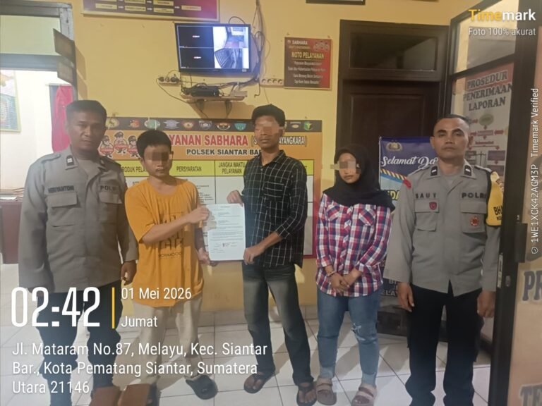 Tindak lanjuti Laporan Dari Masyarakat Polsek Siantar Barat Cek TKP Keributan di Jalan Padang Sidempuan