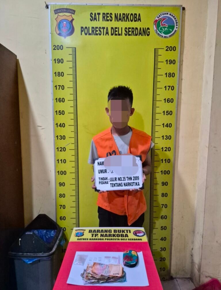 Viral! Peredaran Narkoba di Pantai Labu, Satres Narkoba Polresta Deli Serdang Gerak Cepat bekuk Pelaku