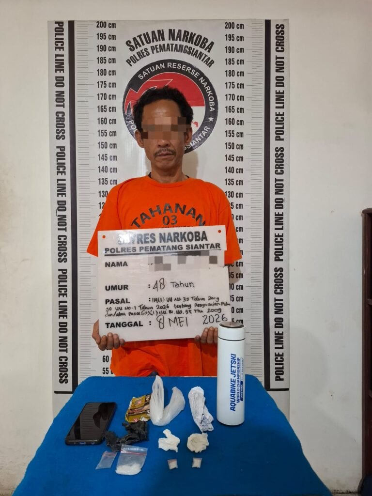 Polres Pematang Siantar Berhasil Amankan Pemilik Sabu 4,88 Gram di Jalan Ring Road