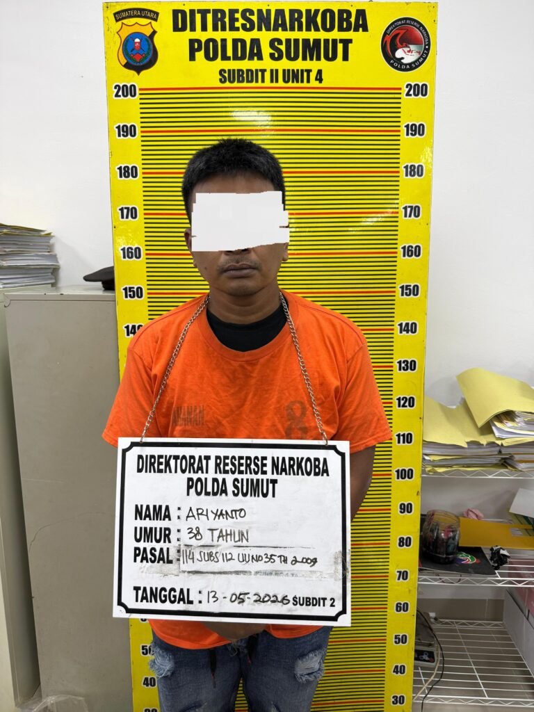 Dua Pengedar Sabu di Medan Maimun Diciduk Saat Transaksi, Polisi Sita Paket Narkoba dan Uang Tunai