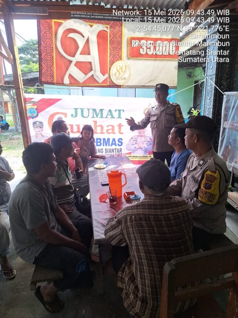 Melalui Jumat Curhat Kamtibmas, Bhabinkamtibmas Polsek Siantar Marihat Himbau Warga Jalan Parapat KM 6,5 Waspada Kebakaran