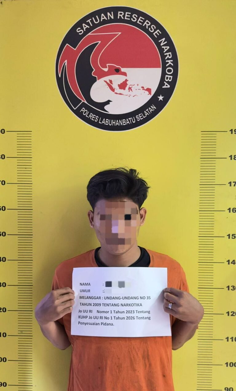 Polres Labusel Gagalkan Transaksi Sabu, Dua Pria Ditangkap Dengan Barang Bukti 100 Gram