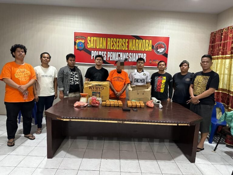Sat Res Narkoba Polres Pematang Siantar Ringkus  Pemilik Ganja 7,27 Kg di Jalan Sangnawaluh