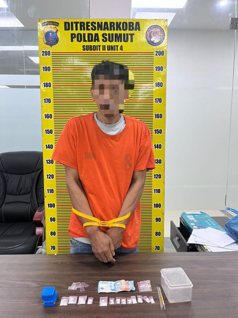 Terendus Dari Laporan Warga, Peredaran Sabu di Sunggal Digerebek Polisi, 13 Paket Diamankan