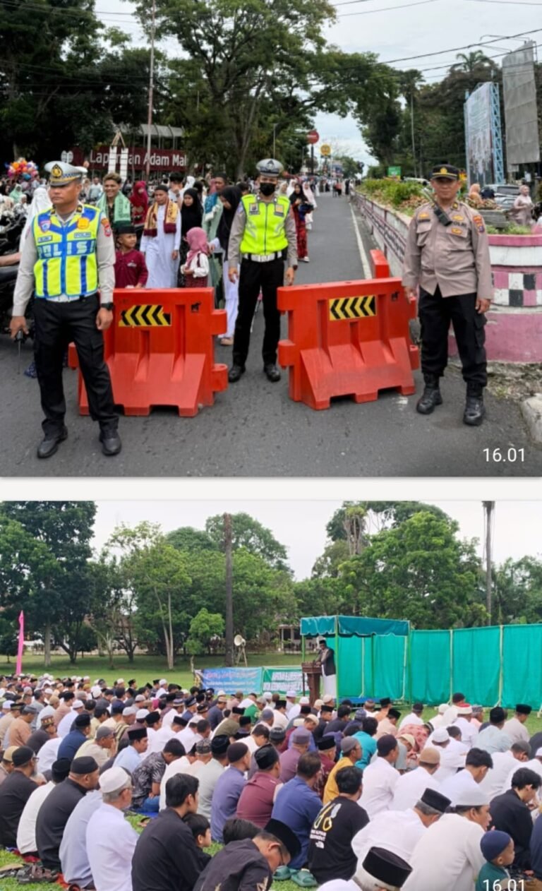 Polres Pematang Siantar Laksanakan Pengamanan Ibadah Sholat Idul Adha 1447 H di Empat lokasi