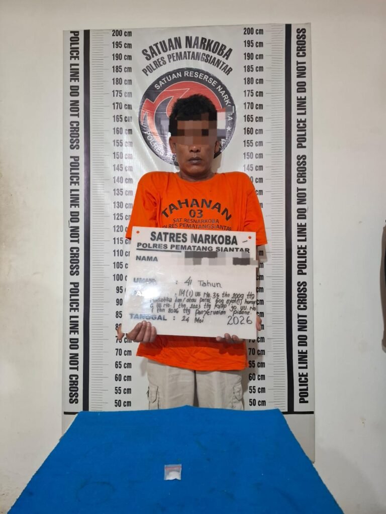 Polres Pematang Siantar Amankan Pemiliki Sabu 1,35 Gram