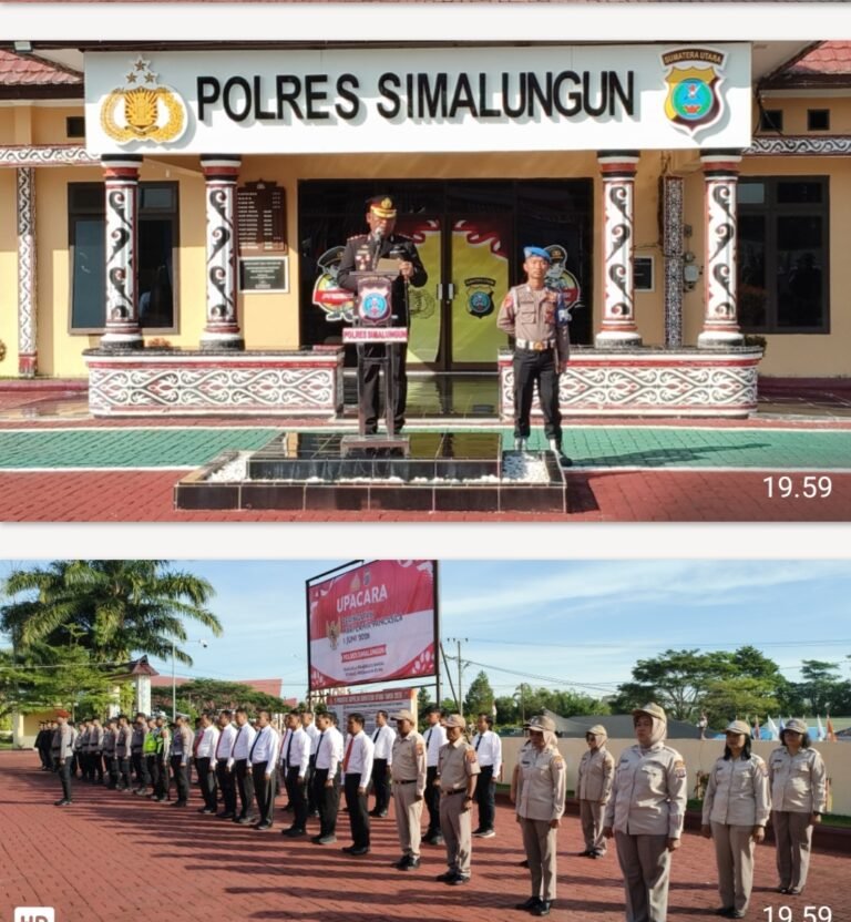 Kapolres Simalungun Pimpin Langsung Upacara Hari Lahir Pancasila, Jadikan Pancasila Pedoman Hidup Dalam Setiap Pengabdian