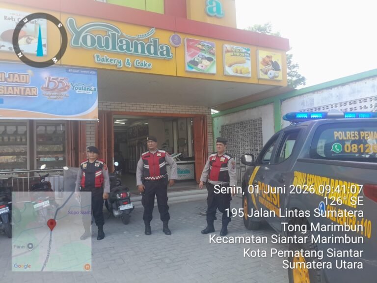Sat Samapta Polres Pematang Siantar Patroli Rutin Dan Gatur Lalin di Pagi Hari
