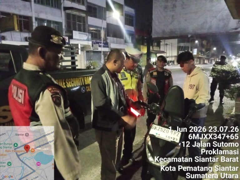 Polres Pematang Siantar Laksanakan KRYD Pastikan Situasi Kamtibmas Diwilkumnya Aman Dan Kondusif