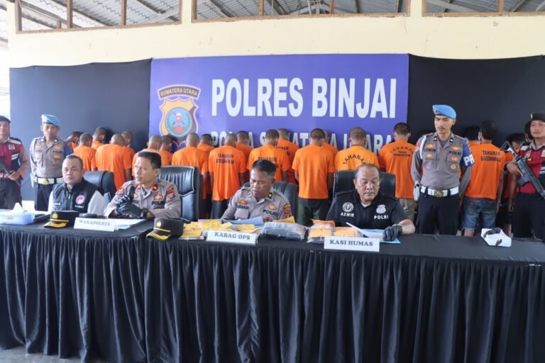Polres Binjai Tegaskan Komitmen Perangi Narkoba, Operasi Antik Toba 2026 Ungkap 23 Kasus Dan 28 Tersangka