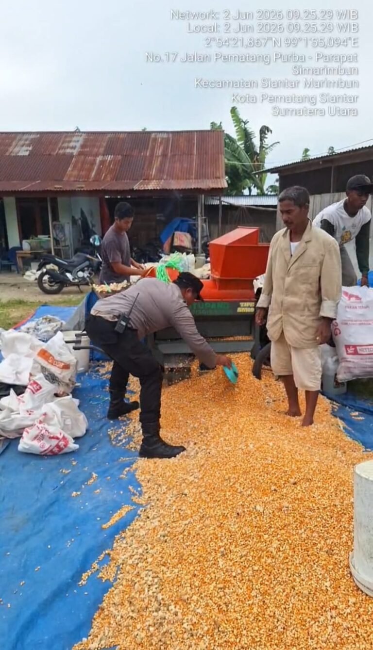 Dukung Ketapang, Bhabinkamtibmas Polsek Siantar Marihat Hadir Bersama Petani Binaaan