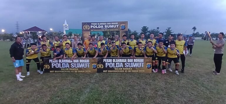 Semangat Bhayangkara Presisi Menggema di Final POR Polda Sumut, Polres Toba Sabet Gelar Juara