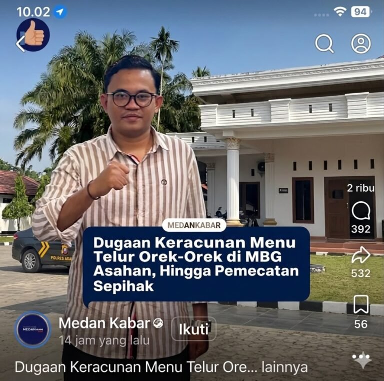 Said Ibnu Rulian Desak Aparat Usut Dugaan Keracunan Dan Dugaan Pemecatan Relawan Sepihak di Asahan