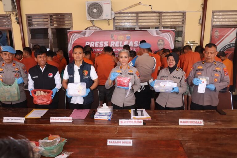 Polres Pematang Siantar Gelar Press Release Pengungkapan Kasus 3C Dan Narkotika Periode Januari Sampai Juni 2026