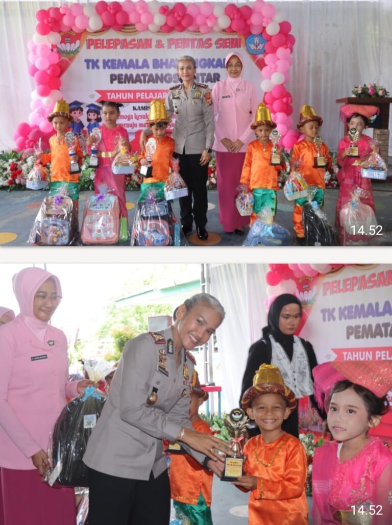 Kapolres Pematang Siantar Hadiri Pentas Seni Dan Pelepasan Murid TK Kemala Bhayangkari 06
