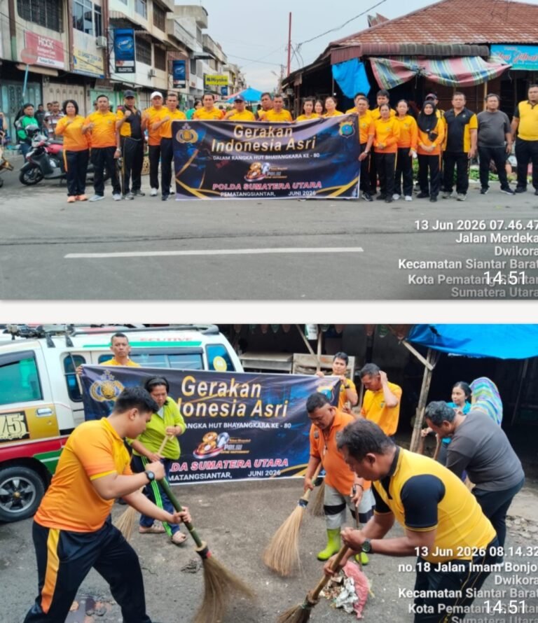 Polres Pematang Siantar Gelar Bhakti Religis Gerakan Indonesia Asri Sambut HUT Bhayangkara Ke 80 Tahun 2026