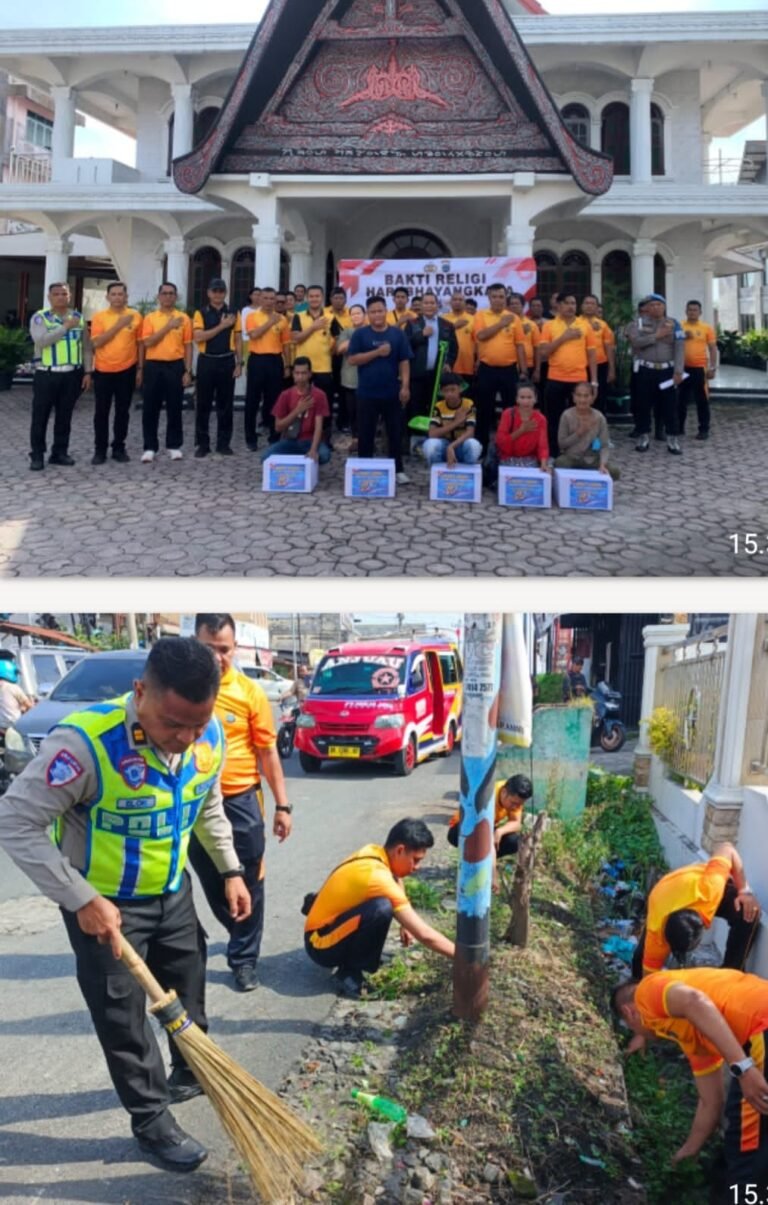 Sambut HUT Bhayangkara ke 80 Tahun 2026, Polres Pematang Siantar Gelar Baksos di  Gereja HKI Dan Masjid Al-hidayah Melanthon Siregar