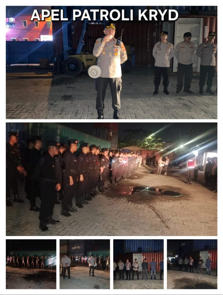 Patroli Gabungan KRYD Polres Pelabuhan Belawan Sasar Premanisme hingga Tawuran