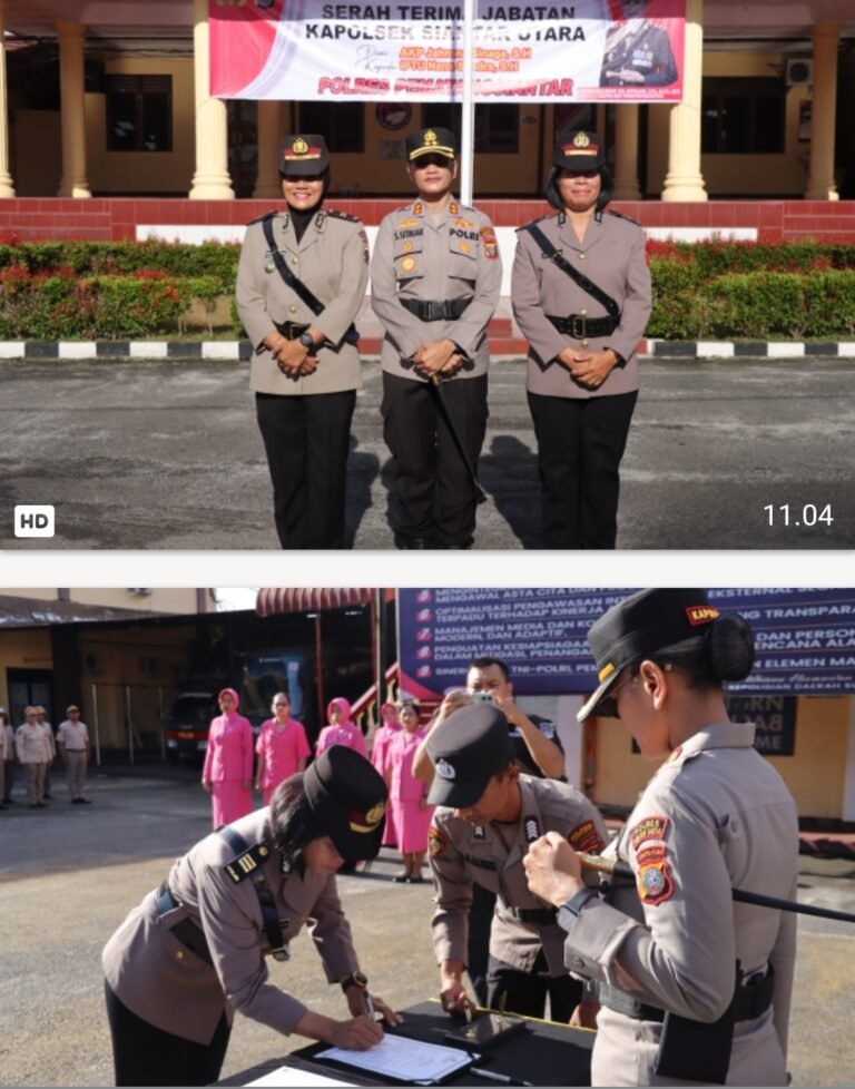 Kapolres Pematang Siantar Pimpin Upacara Sertijab Kapolsek Siantar Utara