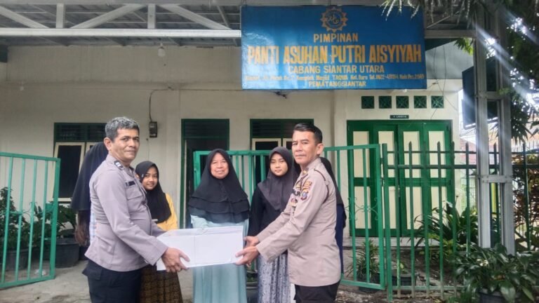 HUT Bhayangkara ke 80 Dari Kapolres Pematang Siantar Peduli ke Panti Asuhan