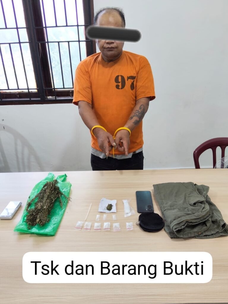 Simpan Sabu Dan Ganja di Dua Lokasi, Petani di Karo Ditangkap Satresnarkoba
