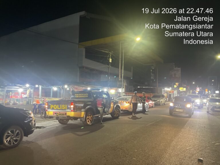 Pastikan Situasi Kamtibmas Kondusif, Polres Pematang Siantar Laksanakan Patroli BLP