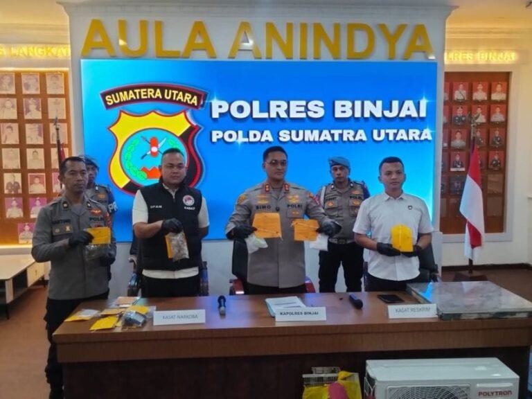 Kapolres Binjai Paparkan 16 Kasus Narkoba, 20 Tersangka Diamankan