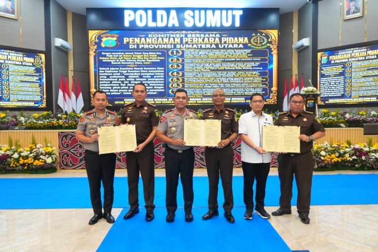 Polda Sumut-Kejati Sumut Teken MoU, Wujudkan Penegakan Hukum Profesional Tanpa Praktik Transaksional