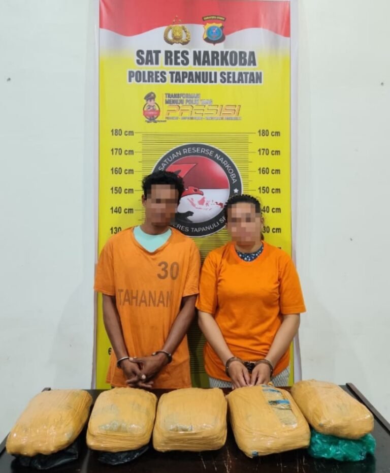 Satresnarkoba Polres Tapanuli Selatan Berhasil Menangkap 5Kg Ganja