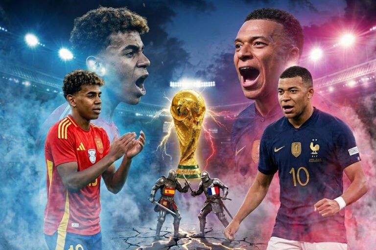 Prediksi Semifinal FIFA world cup 2026 : Spanyol vs Prancis, Duel Lamine Yamal dan Kylian Mbappe Jadi Sorotan