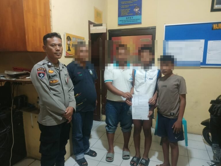 Polseķ Siantar Martoba Amankan Tiga Anak Diduga Curi HP di Simpang Kerang