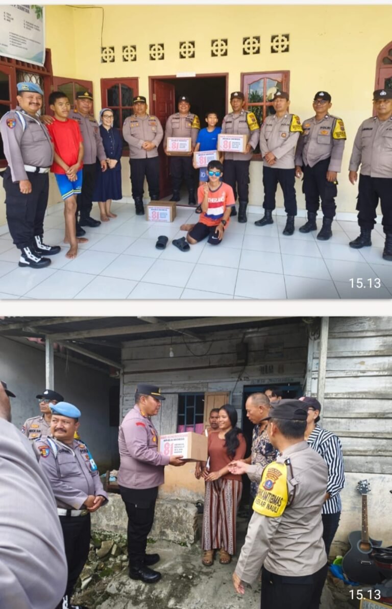 Sambut HUT Kemerdekaan RI ke 81, Polsek Siantar Marihat Bakti Sosial