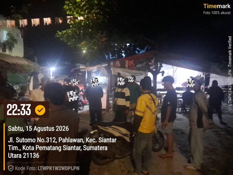 Polsek Siantar Timur Cek TKP Laporan Keributan Antar Pemuda